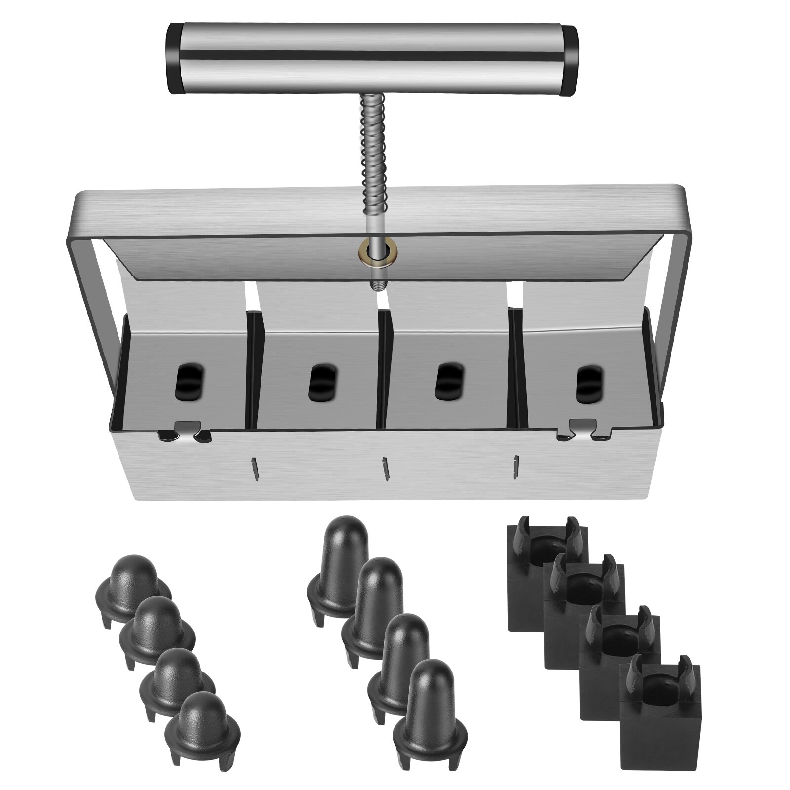Handheld Seedling Soil Block Maker Soil Blocker 2-Inch Soils Blocking Tool with Dibble For Garden Toools