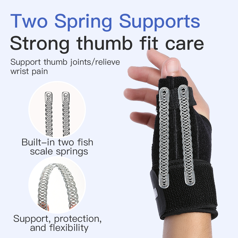 Férula Flexible para la muñeca, soporte para el pulgar para la artritis tendinitis, Protector transpirable para el pulgar, se adapta a la mano derecha e izquierda, 1 unidad