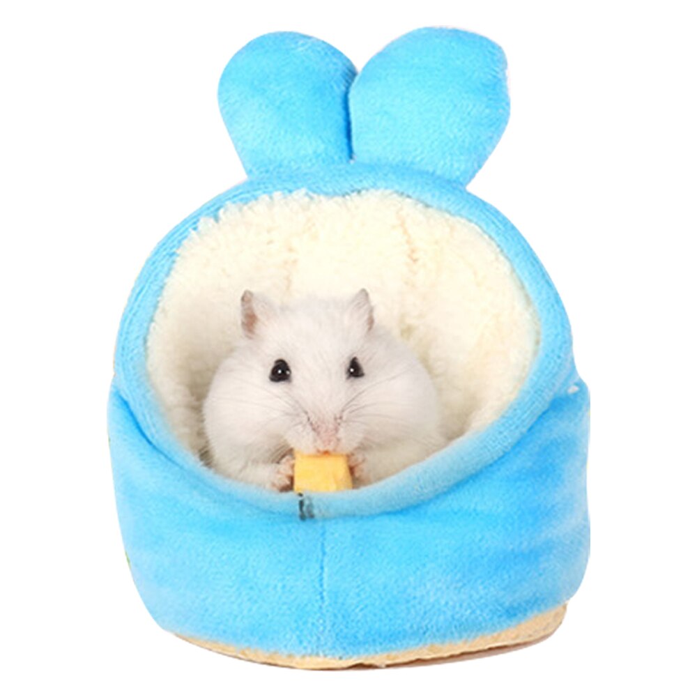 Pieni lemmikki pehmeä häkkisänky pesätalo lämmin riippumatto hamsterille rotta marsu orava pieni eläin: 9 x 9 x 10cm 3