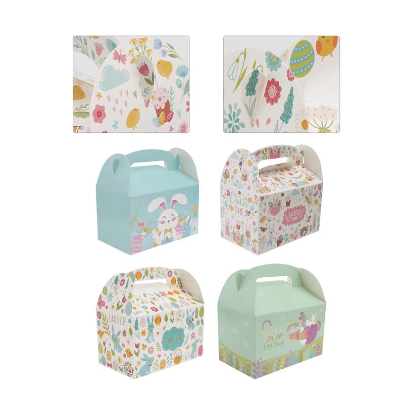 12pcs Easter Boxes Candy Packing Box Easter Egg Storage Box Party Decoration Accessories