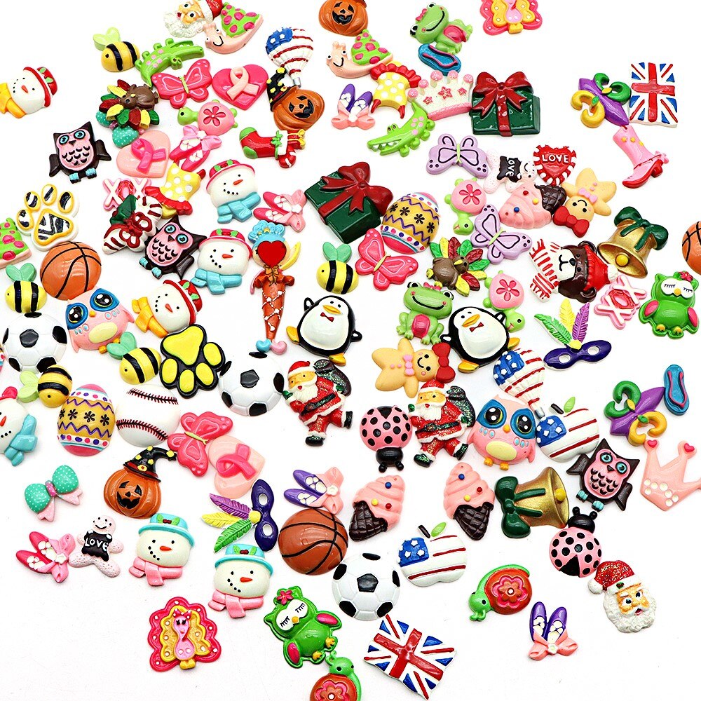 Accesorios David 20 unids/set, accesorios de resina 3D al azar, suministros para manualidades DIY Decoración Juguetes, 1Yc11155