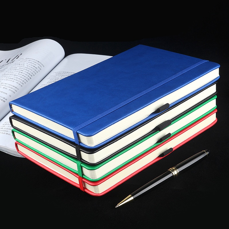 Klassisk anteckningsbok läder inbunden (mjukt rörande ), a5, 200 sidor, fodrad , 80 gsm, perfekt för dagbok, journalföring, vanligt skrivande