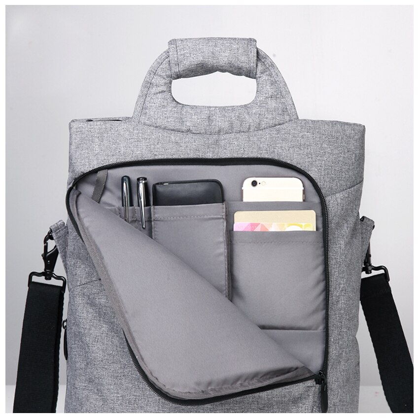 CAI Messenger Bag - 38x35x11cm - Laptop Shoulder Bag - Business Casual Tote - Unisex Oxford Fabric