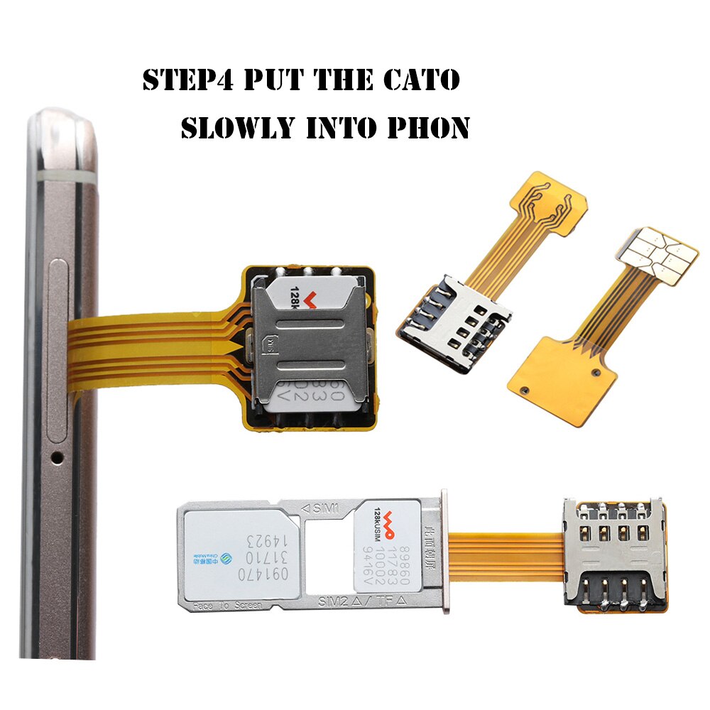 1PC praktisch Dual SIM Karte Adapter Mikro SD Verlängerung TF hybrid Sim Slot Nano Cato Universal- Android Telefon Aussenseiter DIY Zubehörteil