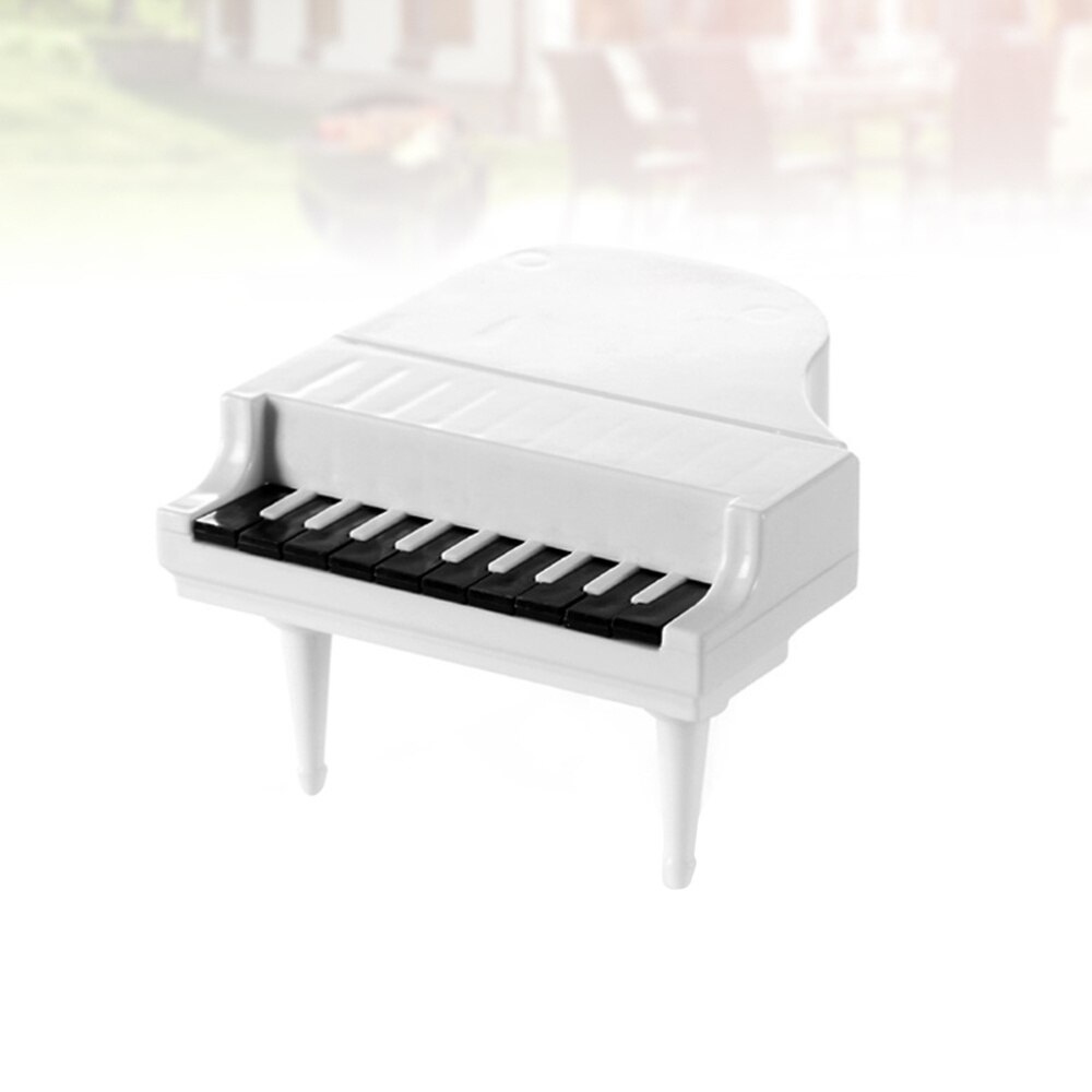 2 Sets Cake Fruit Forks Piano Keyboard Small Fork for Home Party Banquet (Black)