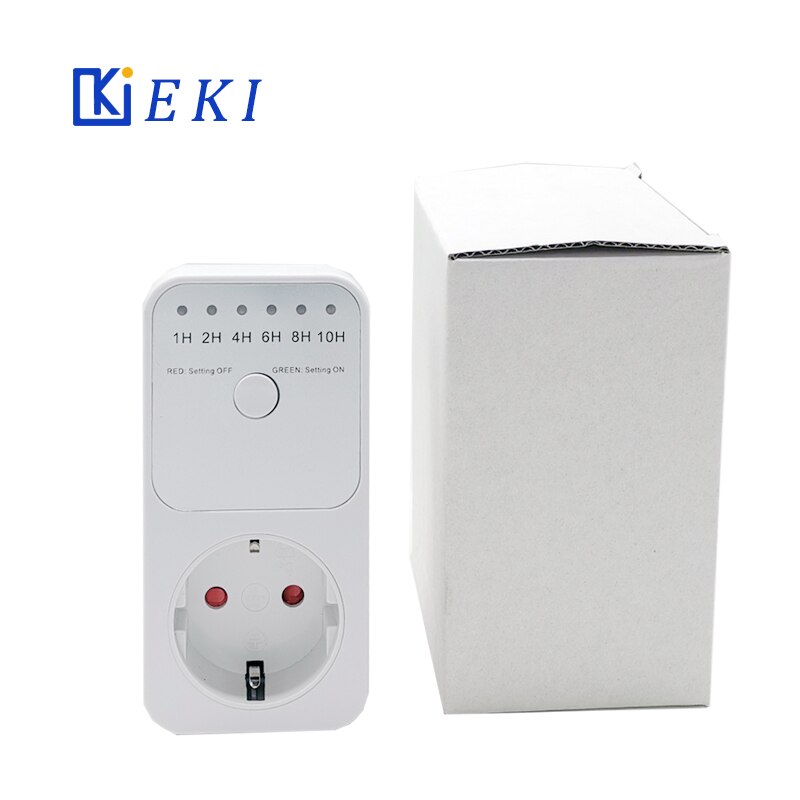 Mini LED 230V 16A 1h-10h Countdown Timer Switch Socket Outlet Plug-in Time Control for Kitchen Electric Appliance EU Plug