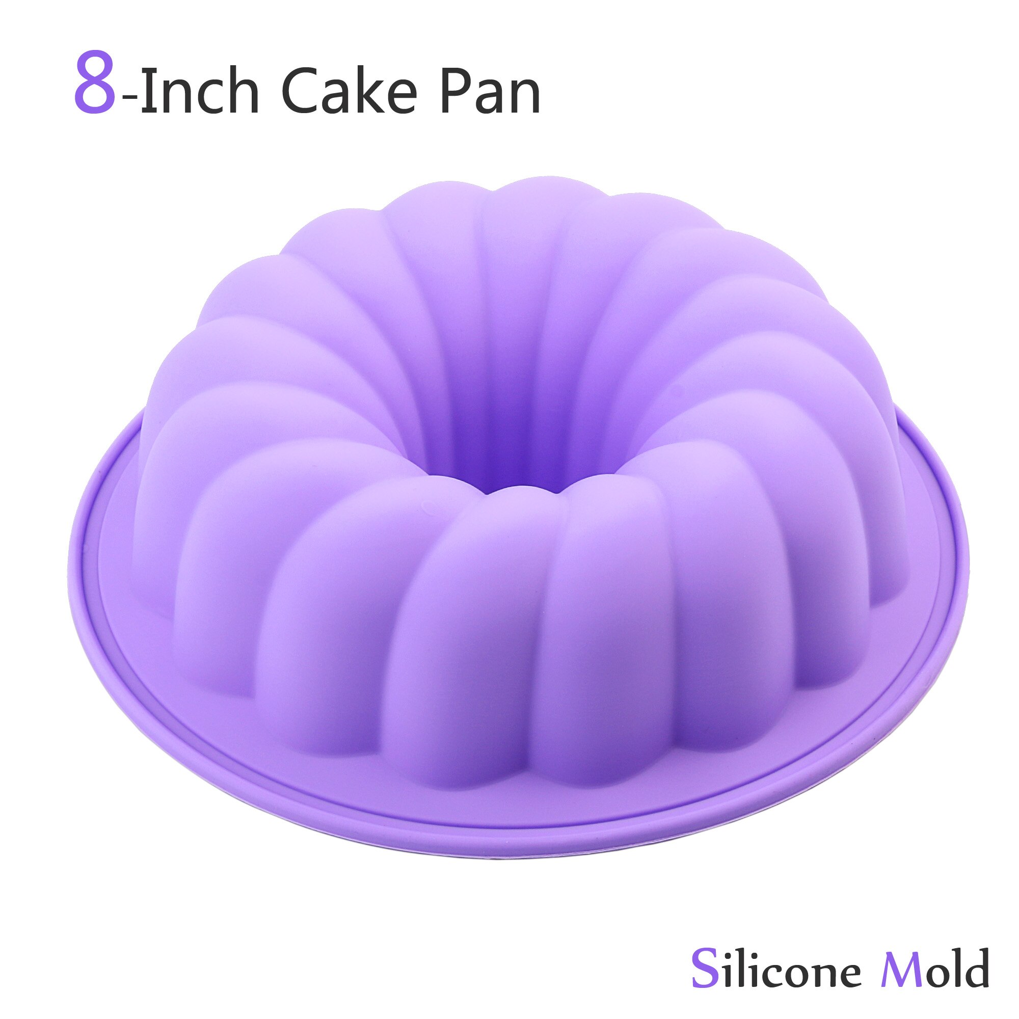 Siliconen Cake Pan Mold 8-Inch Bakvormen Mallen Voor Cake Cookies Fondant Candy Siliconen Bakken 3D Diy Mallen Goede Pan