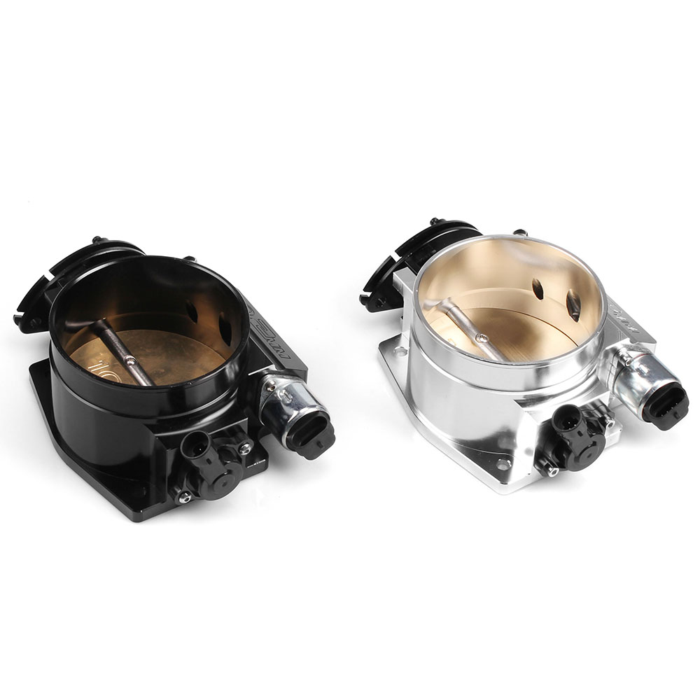 RASTP - Performance Billet Aluminum High Flow Intake Manifold 102mm Throttle Body For LS1 LS2 LS3 LS6 LSX Black/Silver RS-THB001