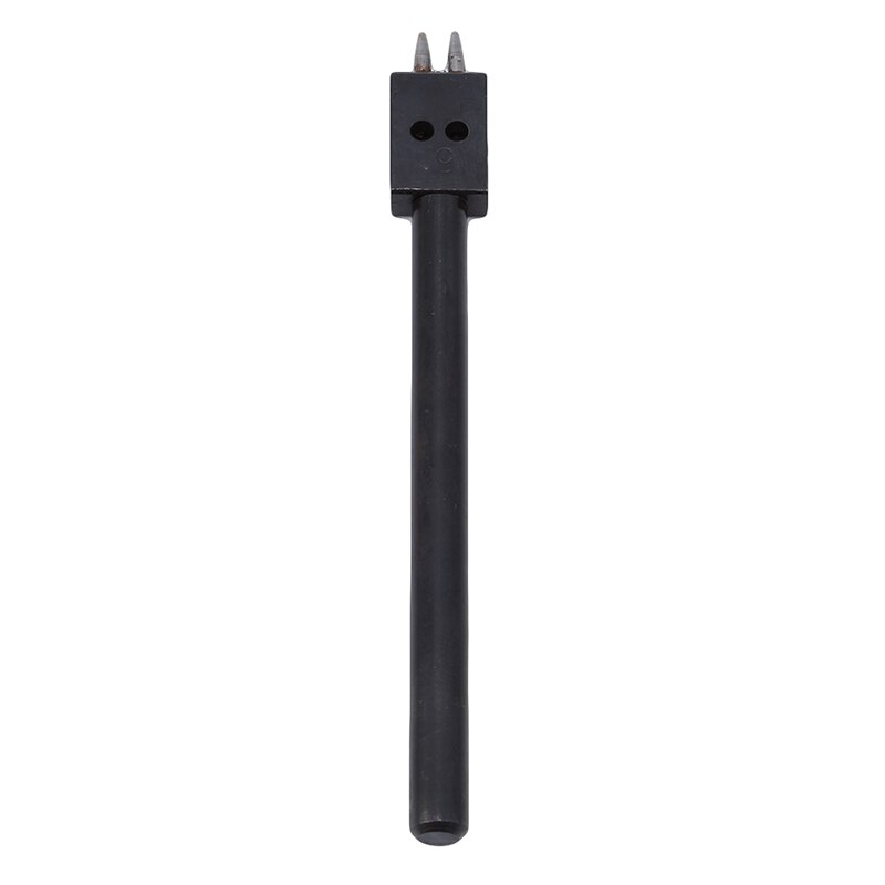 5 Mm Gat Cut Leer Ponsen Gereedschap Staal Afstand Lederen Perforators Diy Hand Geperforeerde Ronde Stiksels Punch Gereedschap: 2 holes