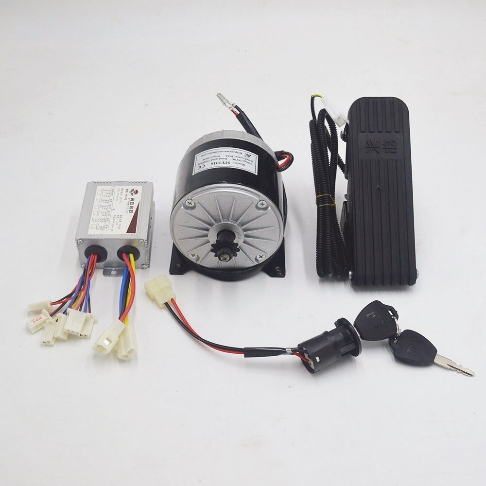Kit de conversión de motor eléctrico MY1016, para bicicleta eléctrica/scooter/Triciclo, 24V, 350W: 24V 350W Kit 3