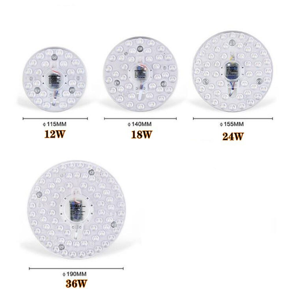 Led Panel Cirkel Ring Licht SMD2835 12W 18W 24W 36W Led Ronde Plafond Decoratie Plafondlamp ac 220V 230V 240V Downlight