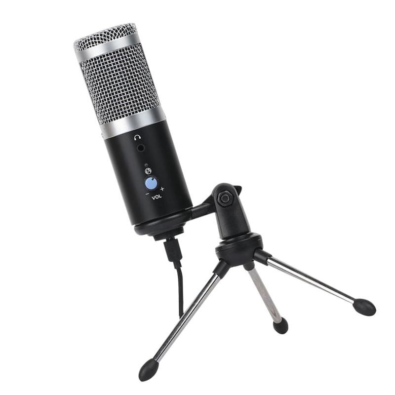 1 Set USB Microphone Computer Recording Condenser Mic Gaming Microphone