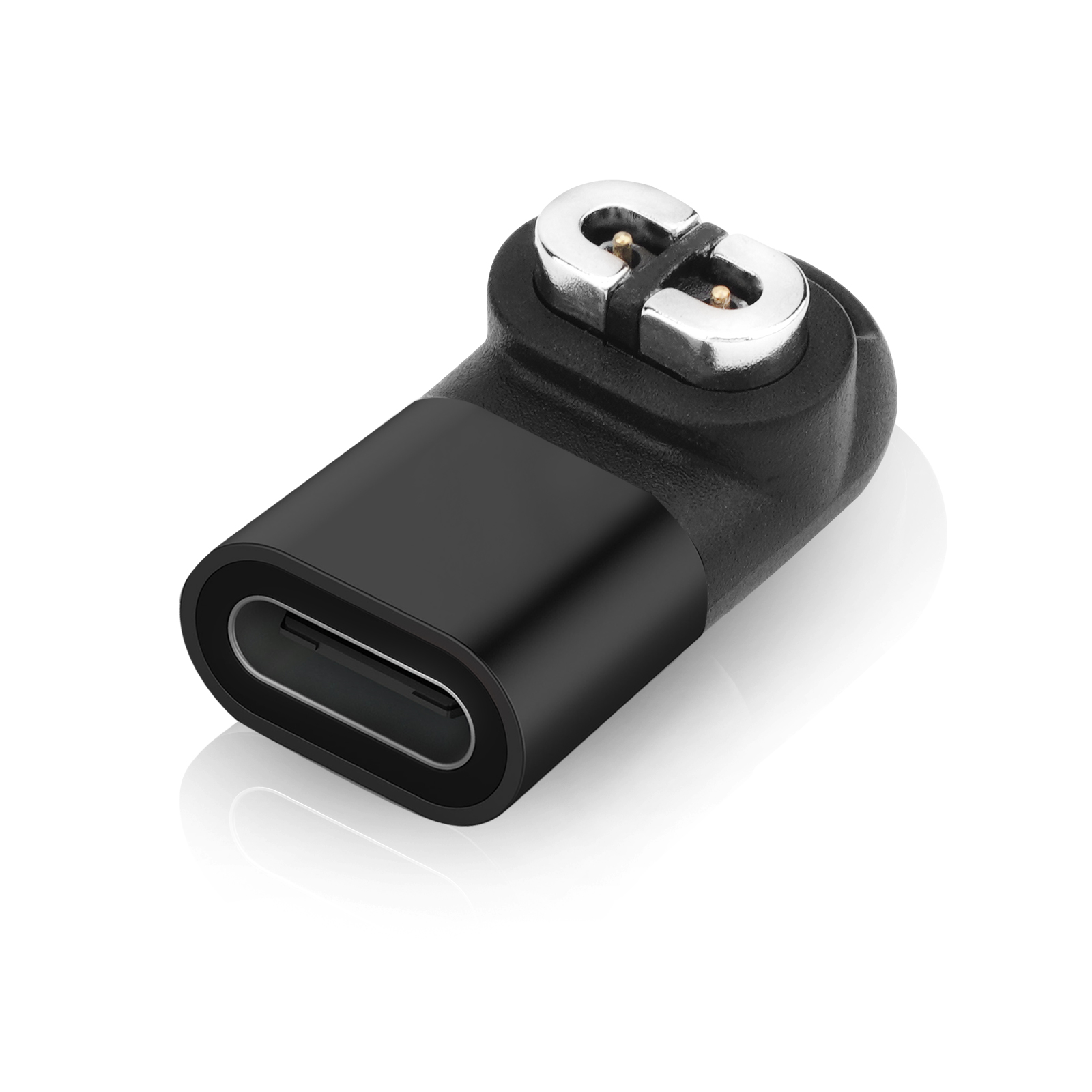 Adaptador de cargador de reloj Micro tipo C con curva de 90 grados para AfterShokz Aeropex AS800/AS803, convertidor de carga de reloj: Blanco