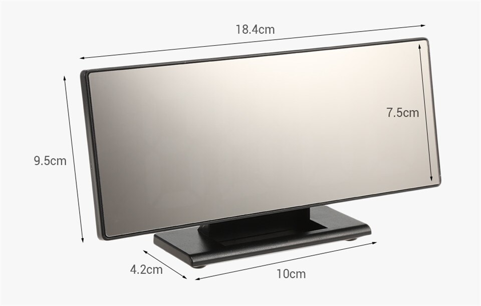 Led Digitale Wekker Spiegel Elektronische Klokken Lcd-scherm Digitale Tafel Klok Met Temperatuur Kalender Wakker Wekker