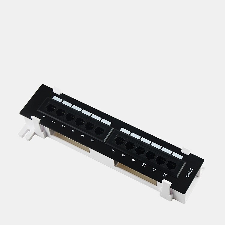 Network 12 Port CAT6 Patch Panel RJ45 Networking Wall Mount Rack Mount Bracket WALL MOUNTING