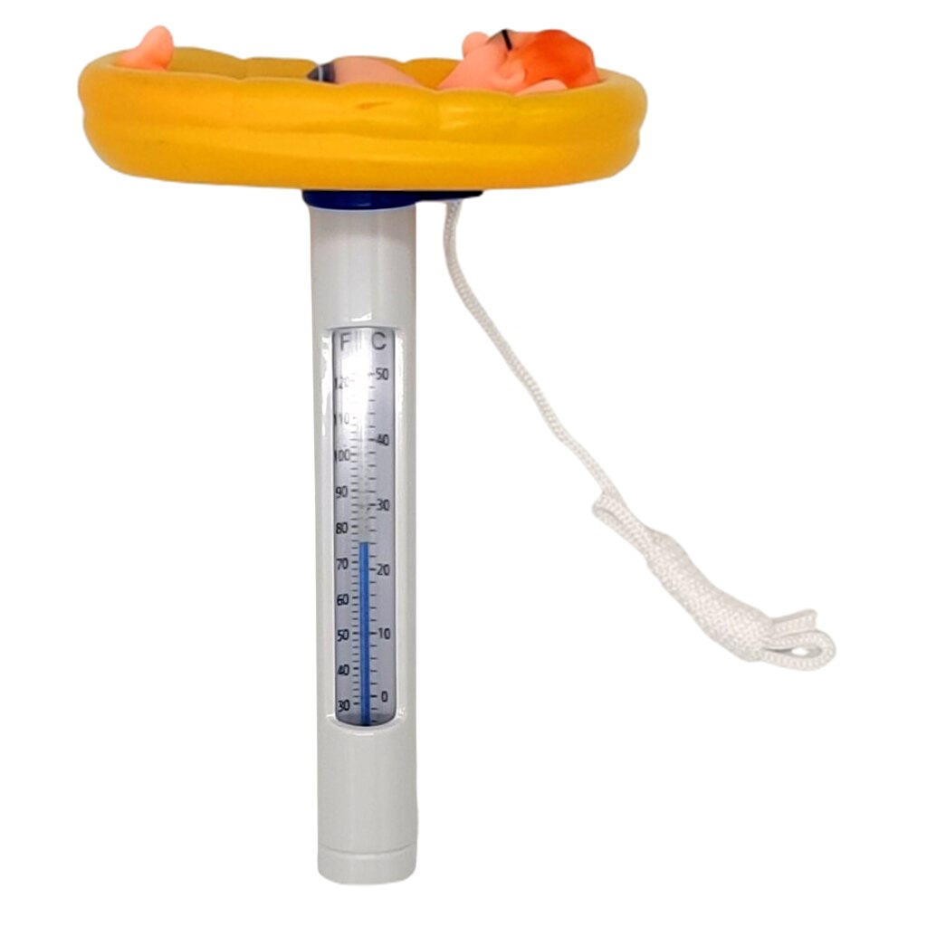 Aquaforte Schwimmthermometer Rettungsring - Edelstahl Für Teich & Pool -5°C Bis +40°C