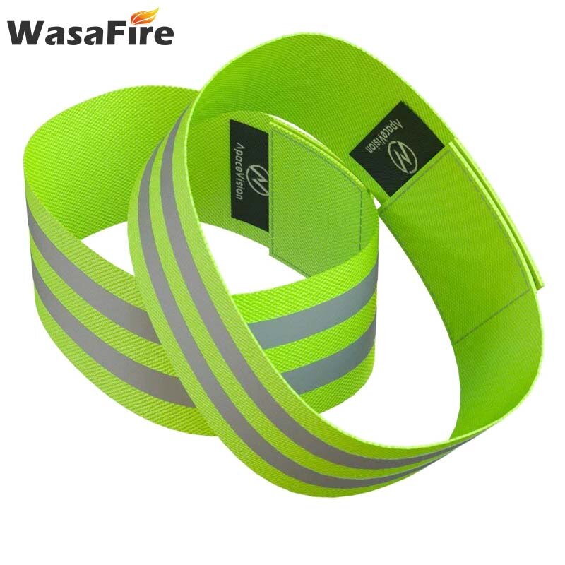 2 stk elastisk arm reflekterende bånd armbånd ankelben stropper nat jogging gå sikkerhedsadvarsel reflektor tape: Default Title