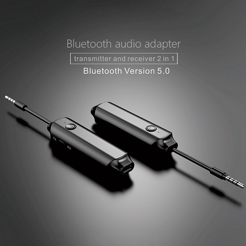 2 In 1 Bluetooth 5.0 Zender Ontvanger 3.5Mm Aux Hifi Muziek Audio Speaker Adapter Home Stereo Apparaat Voor Tv pc Auto