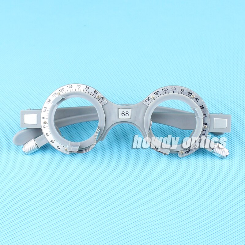 Economic trial frame Optical trial lens frame Grey color 62-68 PD available