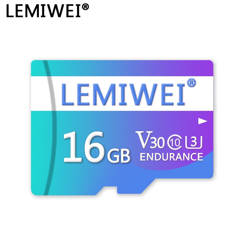 Lemiwei Geheugenkaart 128 Gb Flash Card 64 Gb Blauw Paars Kleur 32 Gb Tf Card 16 Gb U3 C10 hoge Snelheid V30 Voor Camera Auto Dash Camera