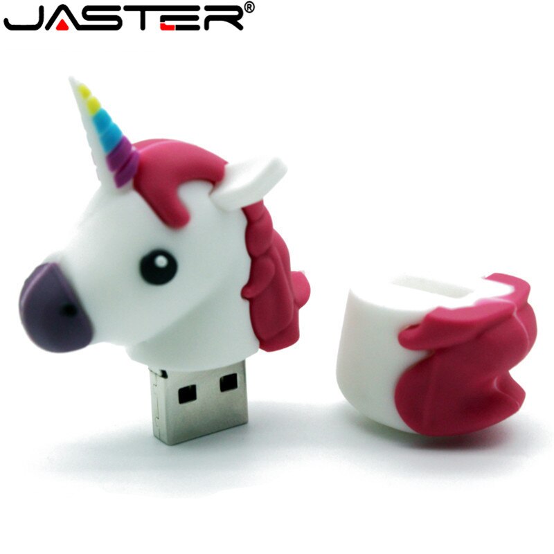 JASTER unicornio nueva Despicable Me 2 USB Flash Drive 100% de dibujos animados memoria extraíble Pendrive 4GB 16GB 32GB 64GB Pen Drive juguete