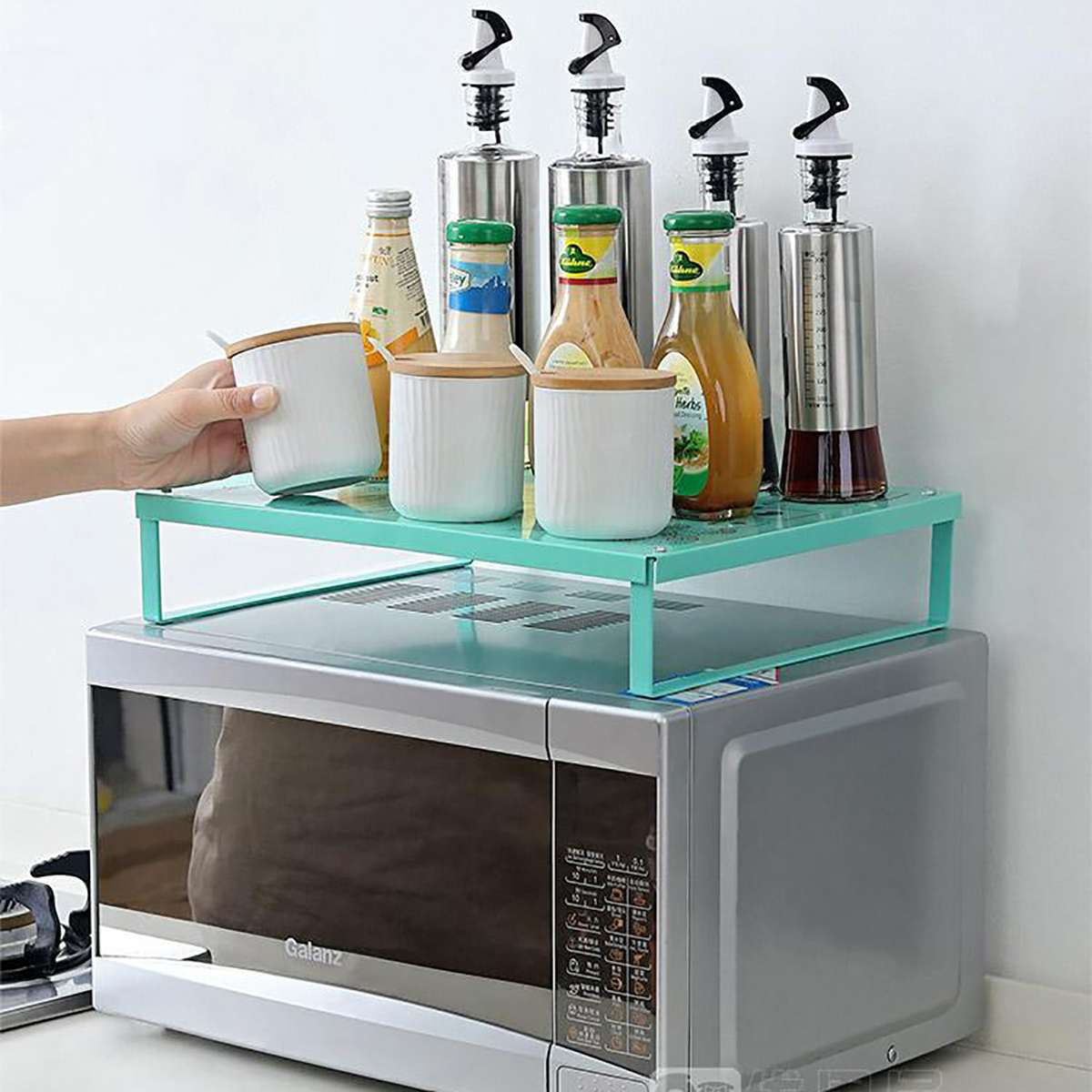 Estante de cocina, Cocina de Inducción, estante de soporte para microondas, horno de Gas Natural, fogón integrado eléctrico de cerámica, estante para fogón