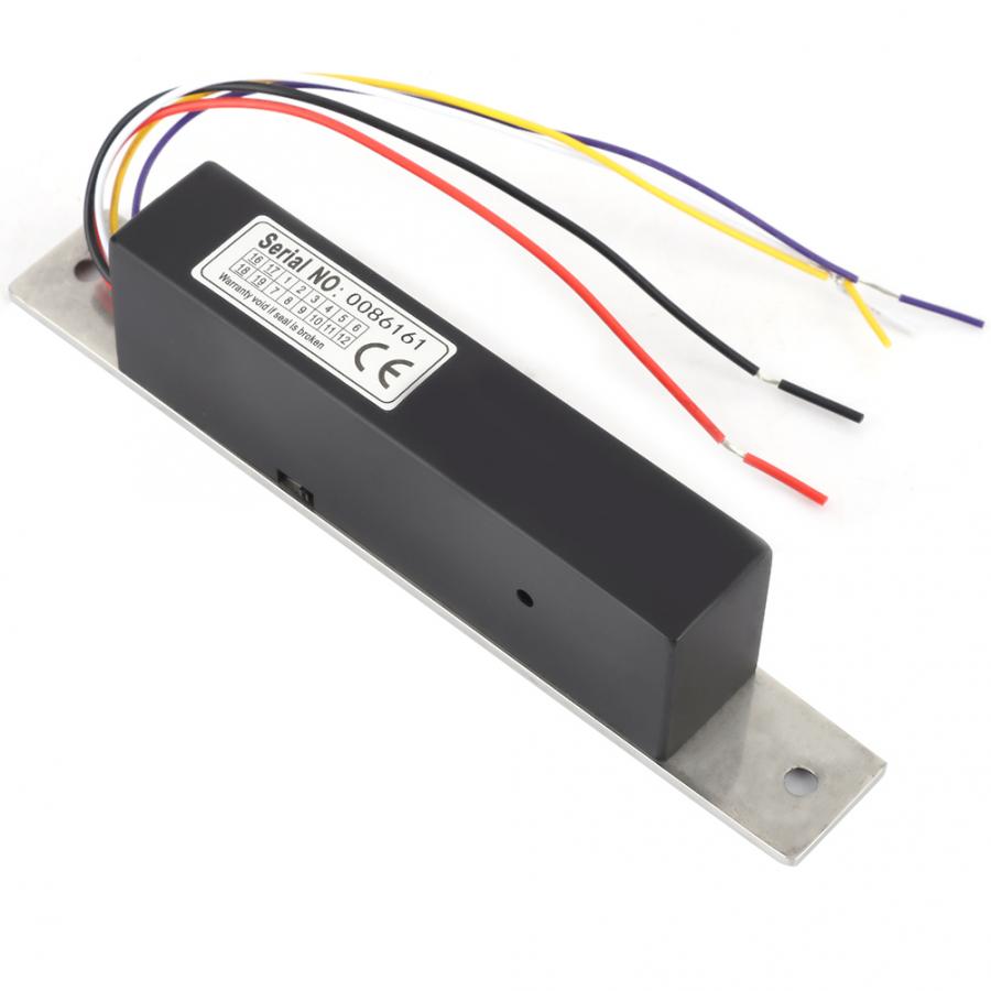 Electric Magnetic Door Lock DC 12V/24V 1000KG Waterproof Single Door Electromagnetic Lock For Door Access Control System