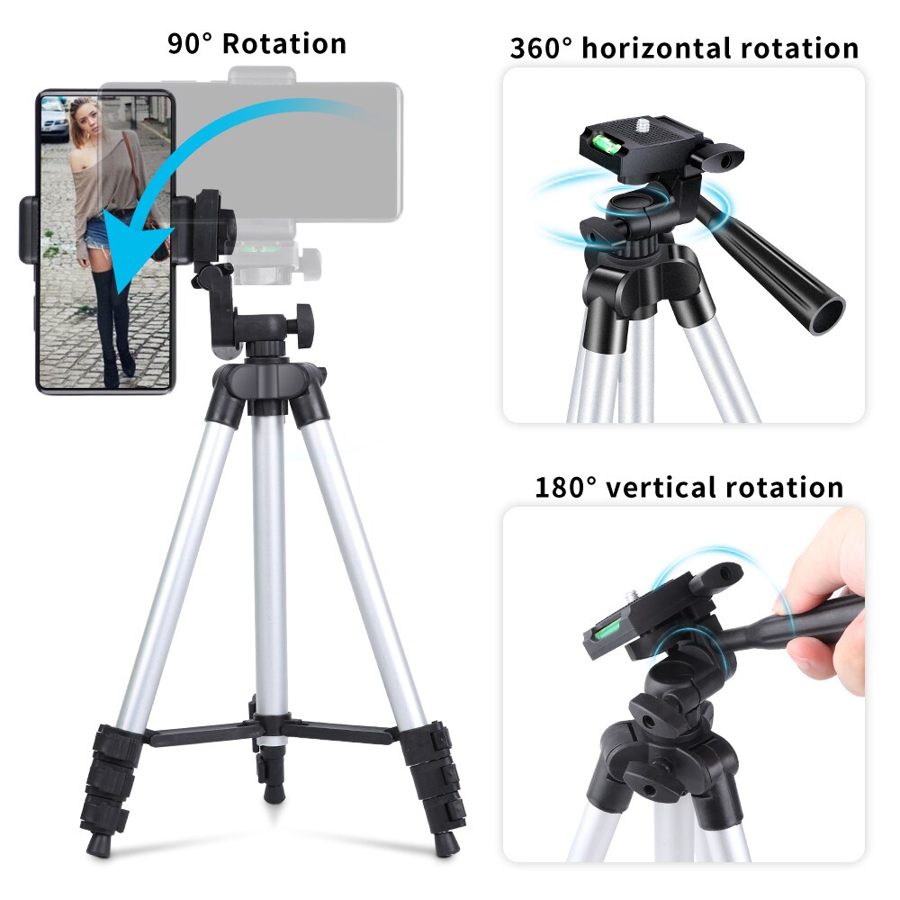 Stativ til mobil stativ kamera dslr pinne para bluetooth stativ monopod kam eske fotoholder bord smarttelefon stativ til kamera