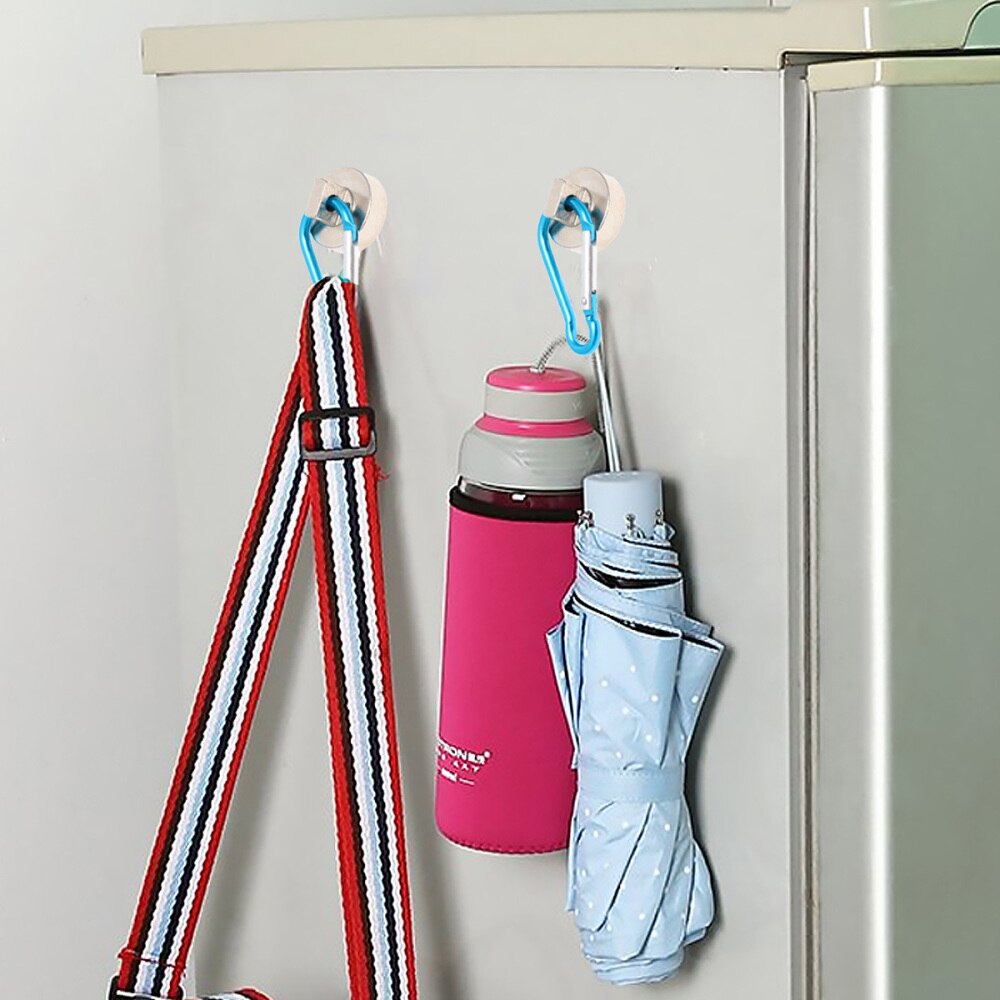 Ganchos magnéticos de alta resistencia, accesorio con mosquetón giratorio, para interior/exterior, bolsa colgante, cocina, Gar, 22kg, 2 uds.