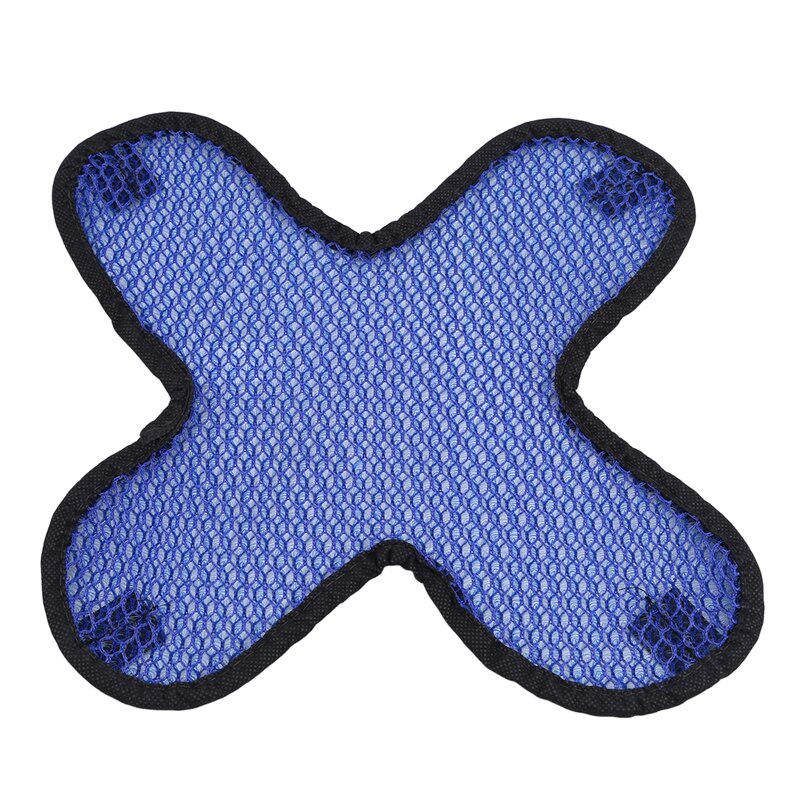 Motorfiets motorfiets e-bike ademend warmte-isolatie helm pet mesh voering pad: Blauw