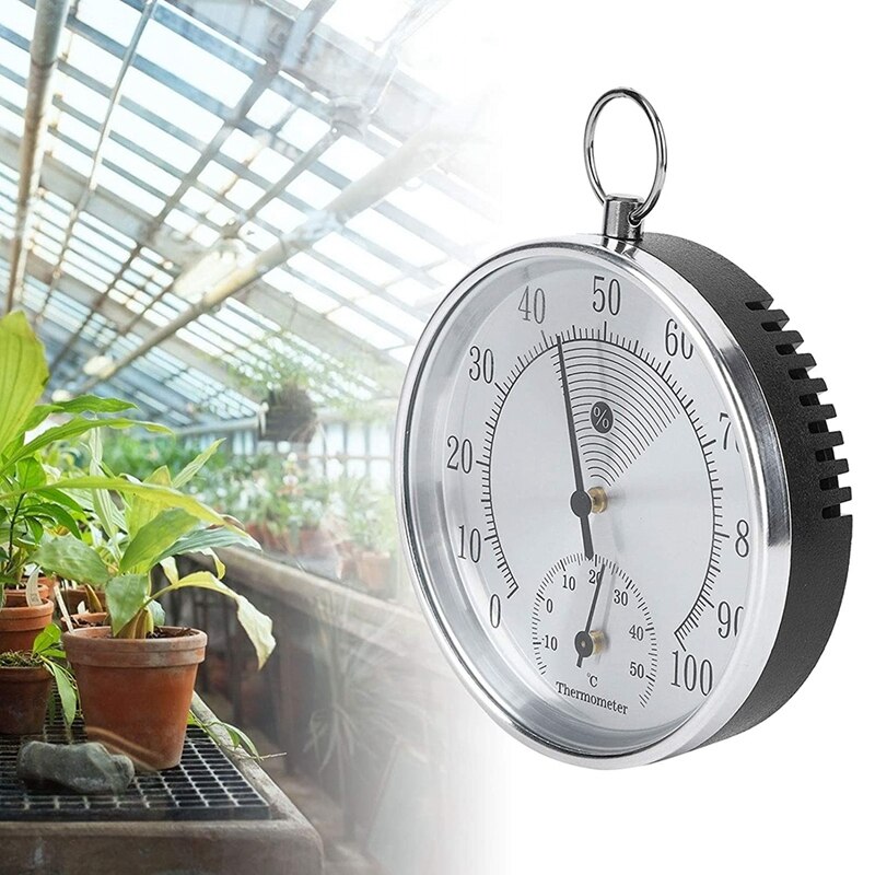 Termómetro analógico para interiores y exteriores, higrómetro, medidor de temperatura y humedad, HT9100