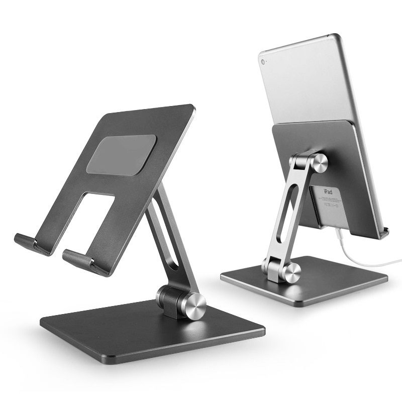 Universal Foldable Tablet Holder For Ipad Adjustable Mobile Phone Holder Aluminum Alloy Tablet Holder For Iphone Xiaomi Huawei