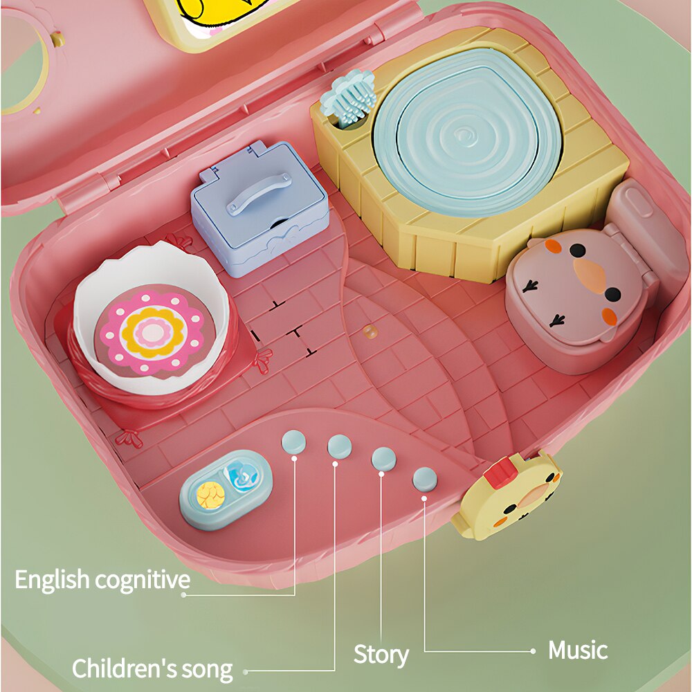 Kinderen Speelgoed Speelhuis Chick Speelgoed Kit Met Opbergdoos Fun Kip Raising Game Kinderen Interactieve Speelgoed Meisje Speelgoed Tool kit