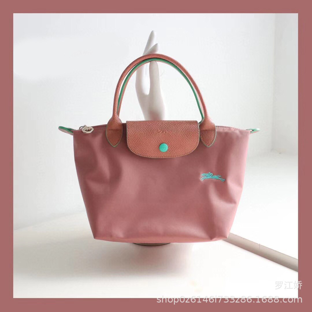 Damska Mini torebka nylonowa torba płócienna haftowany koń pierogi damskie pierogi krótki uchwyt mały uchwyt ręczny sztylet: Bean paste