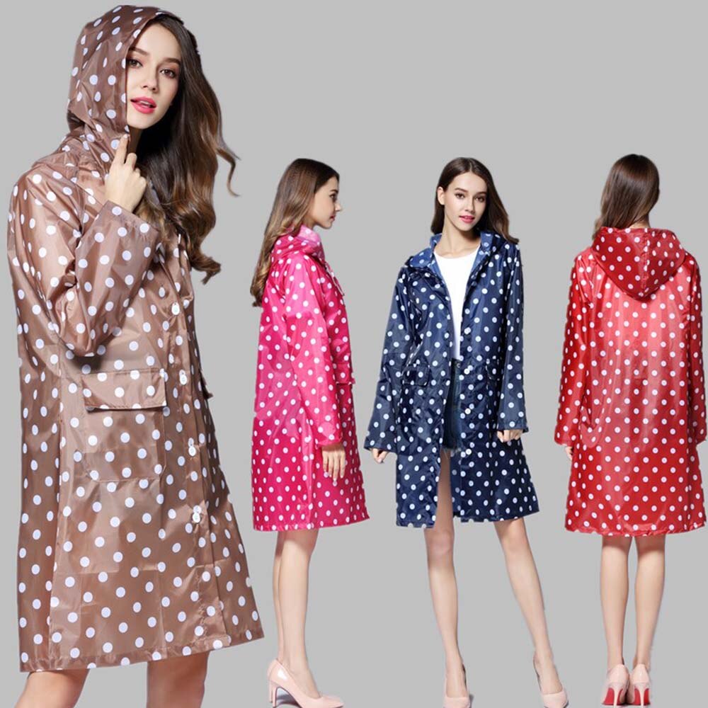 Meisje Lady Hooded Regenjas Outdoor Reizen Waterdichte Rijden Doek Regen jas voor Vrouwen Poncho Lange Regenkleding regenjas jas