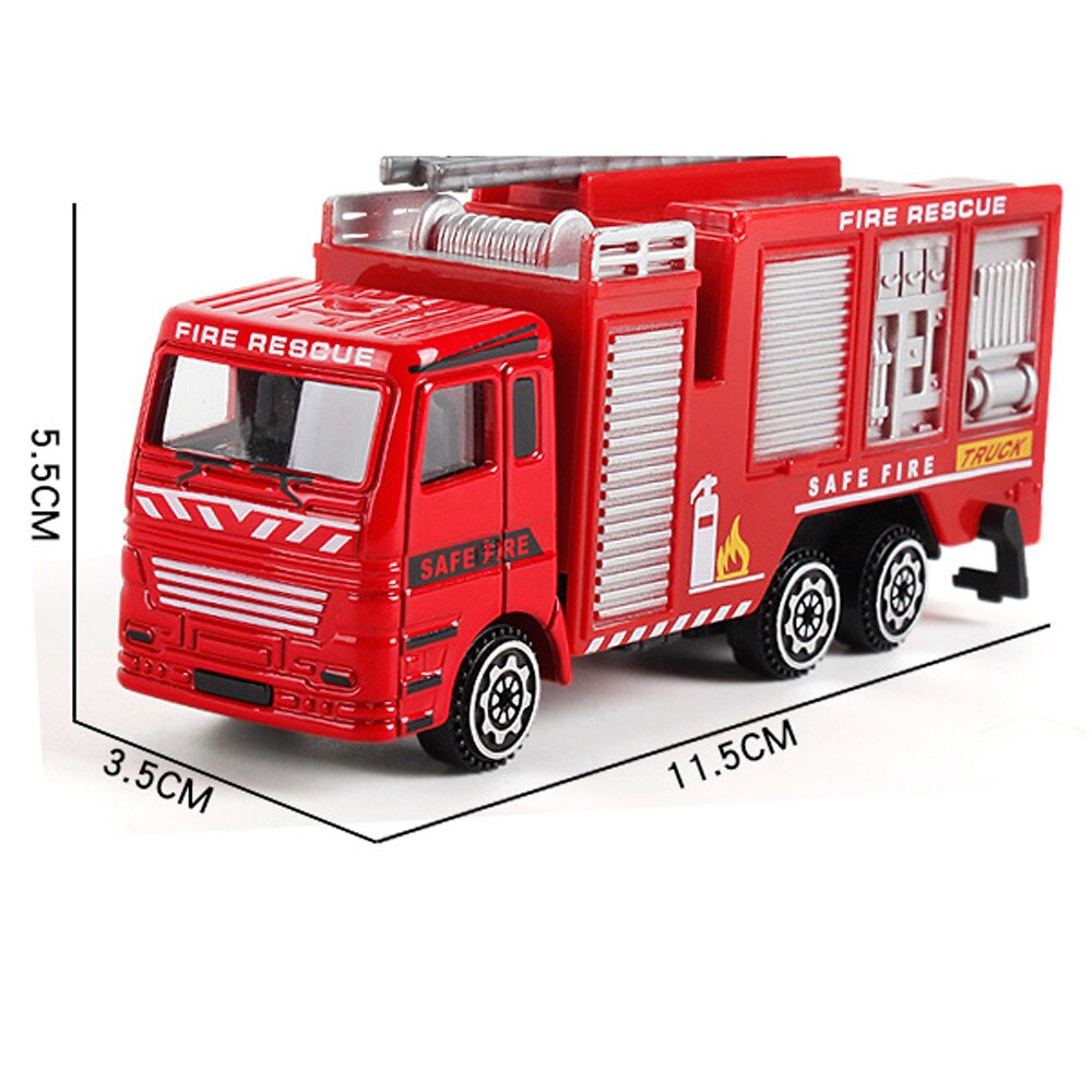 Alloy Engineering Toy Mining Car Truck Children's Birthday Fire Rescue Toys For childrenToy Vehicles Fire Truck