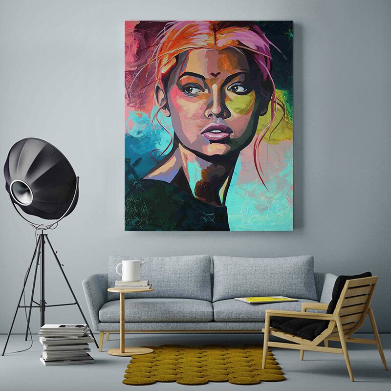 paint by number art painting by numbers Abstract character portrait custom personality living room decoration decompression