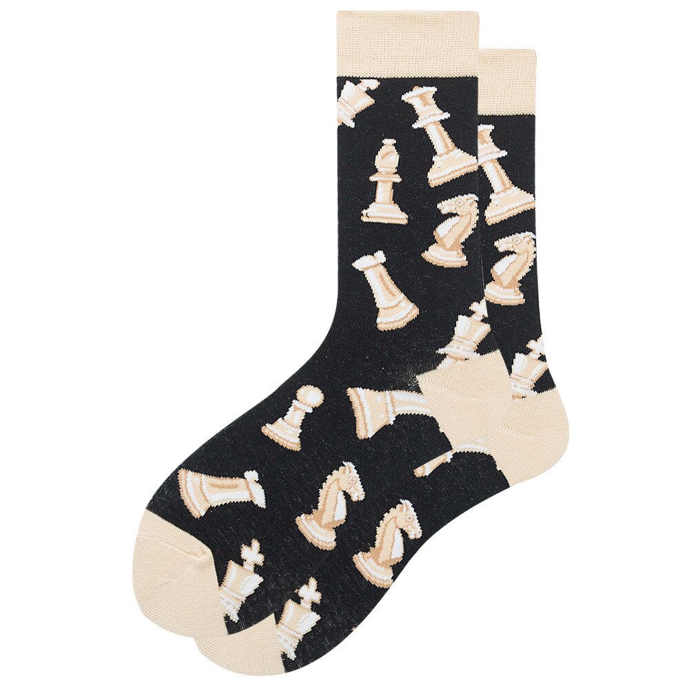 Chaussettes de pour hommes, motif de Cactus, de bière, Hip Hop, Cool, pour femme, hiver, épais, Long Skate, drôle, robe de mariée