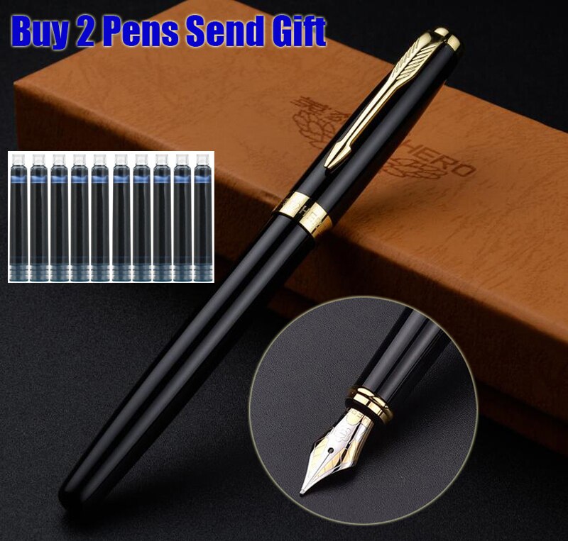 Brand Metal Ink Fountain Pen Luxury Sonnet Signature Pen Buy 2 Pens Send: Pen 10 Blue Ink