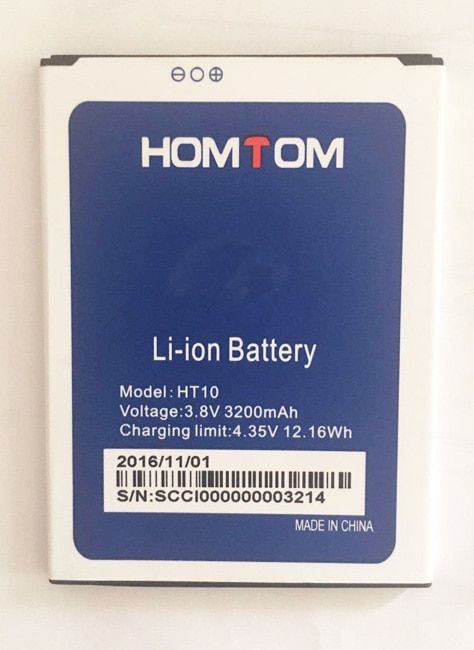 Batería de teléfono homtom-ht10, 3200mah, 3,8 V, para teléfono homtom-ht10 pro