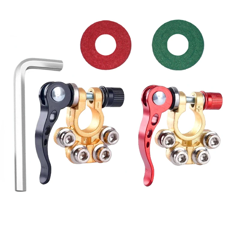 Conector de Cable de coche, terminales de batería de coche, desconexión rápida, conectores de Cables automáticos, Terminal de camión Tractor, accesorios para automóviles: Negro