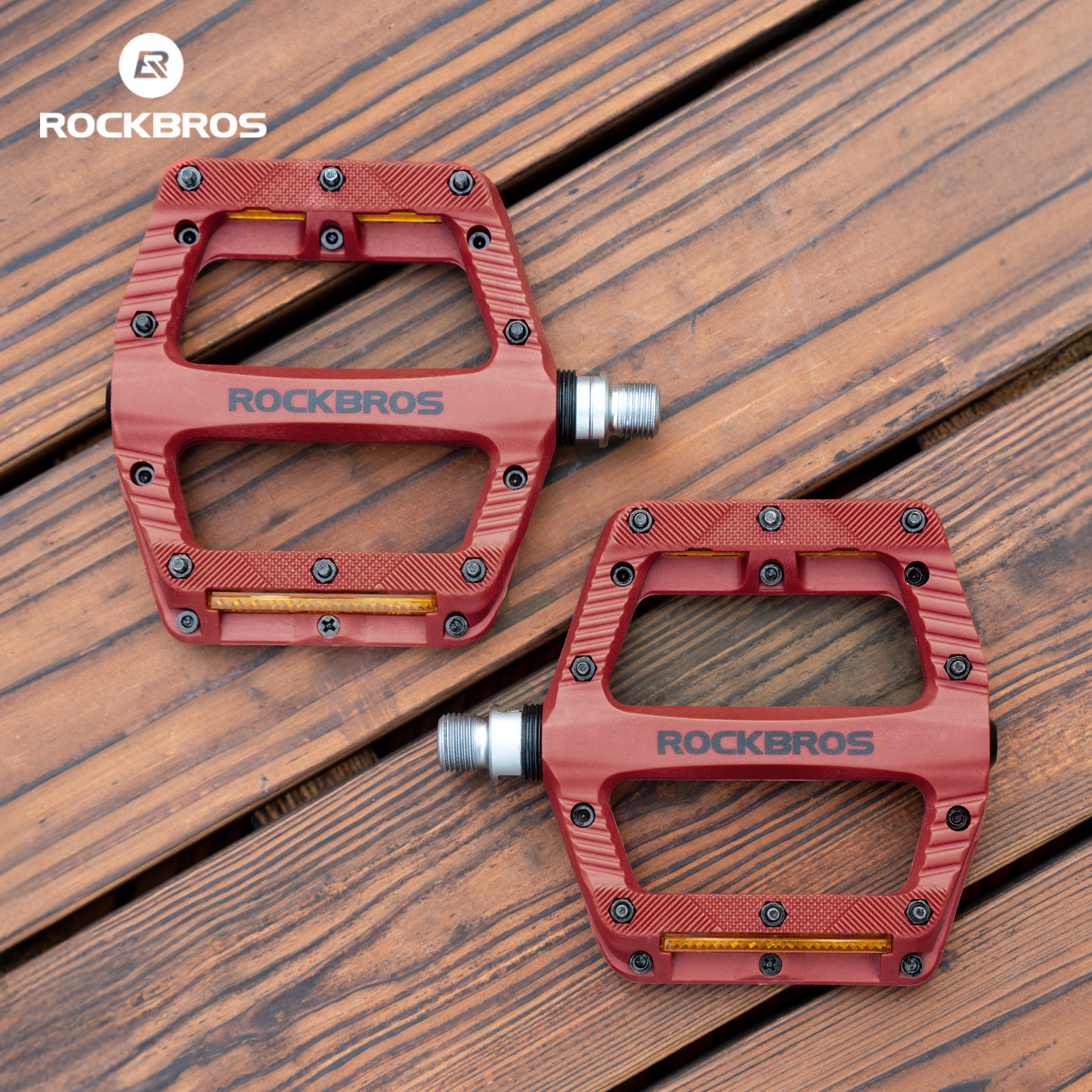 ROCKBROS pédales de vélo en Nylon pédales de vélo légères et durables pédales de vélo à roulement scellé pédales antidérapantes