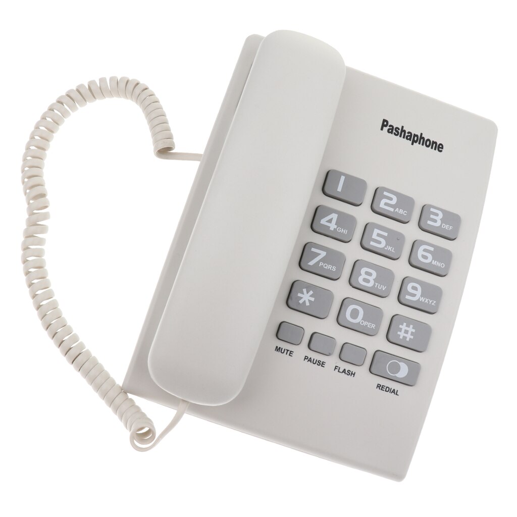 Corded Telephone Dual Port Landline Phone Hanging Wired Wall Home Telephone Corded Business Phone