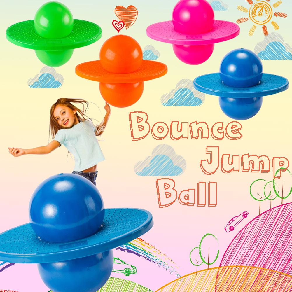 Jumping Bounce Ball Yoga Fitness Ball Rock Hopper Pogo High Bounce Space Balance Jump Board Ball Toys Exercise Sport Ball