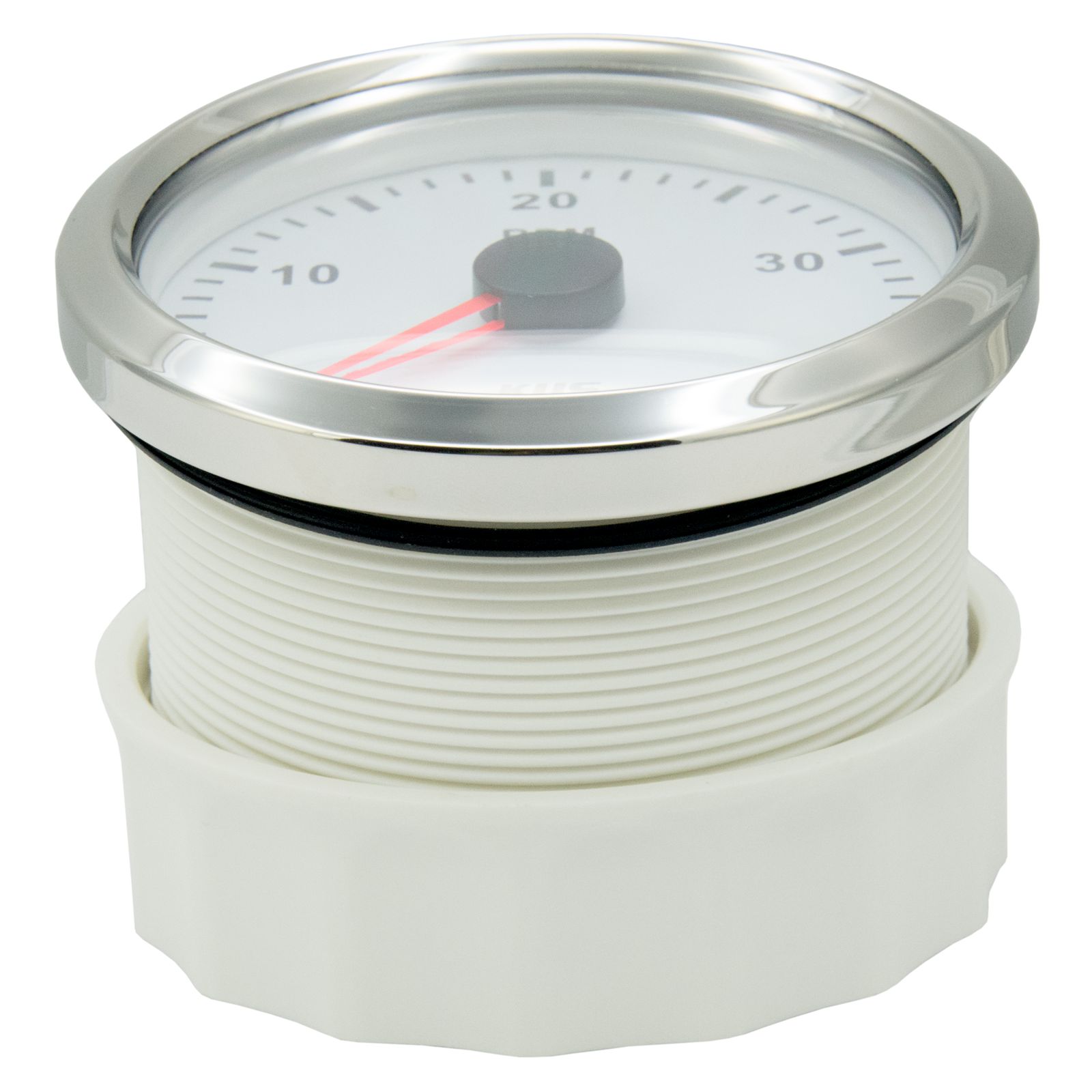 KUS Marine Boat Car Truck Tachometer LCD Hourmeter RPM Tacho Meter Gauge White Face 4000RPM