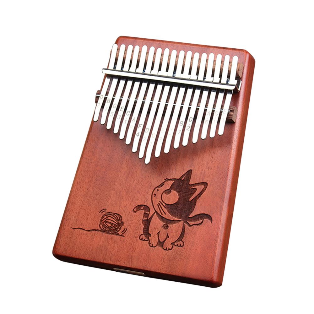 17-Key Wooden Finger Kalimba Mbira Thumb Piano Musical Instrument Kids Chic