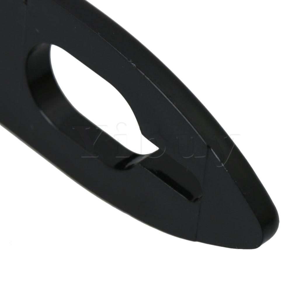 Yibuy 61x20x26mm Plastic Sax Duim Haak Rust Duim Ondersteunt voor Alto/Sopraan/Tenor saxofoon Black Music Onderdelen Accessoires