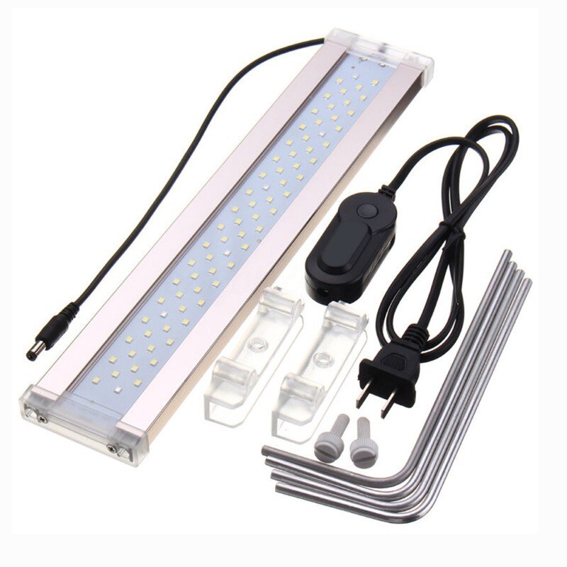 220v ADE Series Aquarium LED Lighting 12-24W SMD LED Overhead Fish Tank Aquatic Plant Growing Light 6500-7500K: 300C 14W
