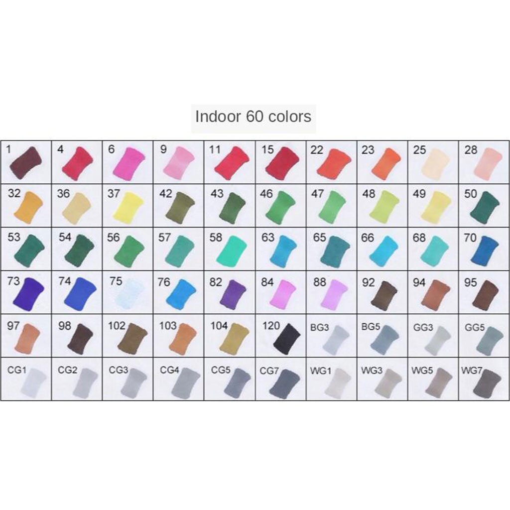Alcohol Marker Brush Markers Dual Tips Permanent Art Kids Markers: 60 Indoor