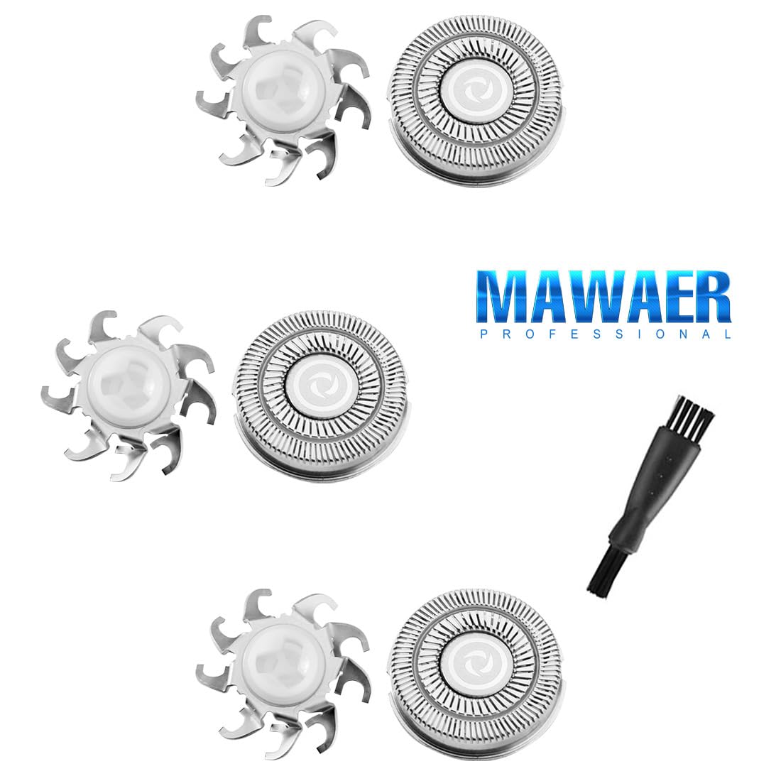 Head Shaver replacement Blades for SKULL SHAVER Pitbull Carver PRO 4 Head Electric Razor Replacement head: WHITE